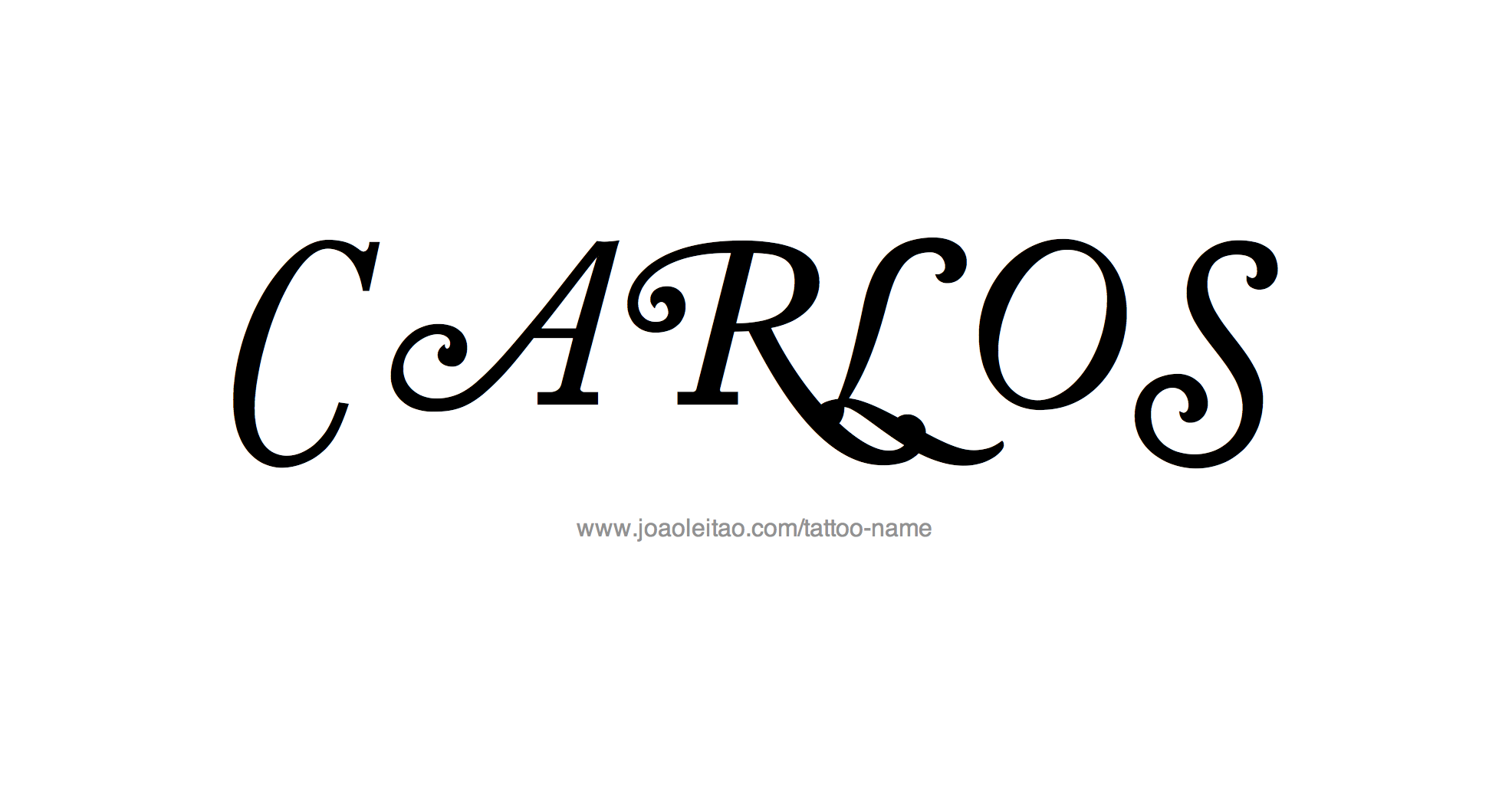 Carlos Name Tattoo Designs